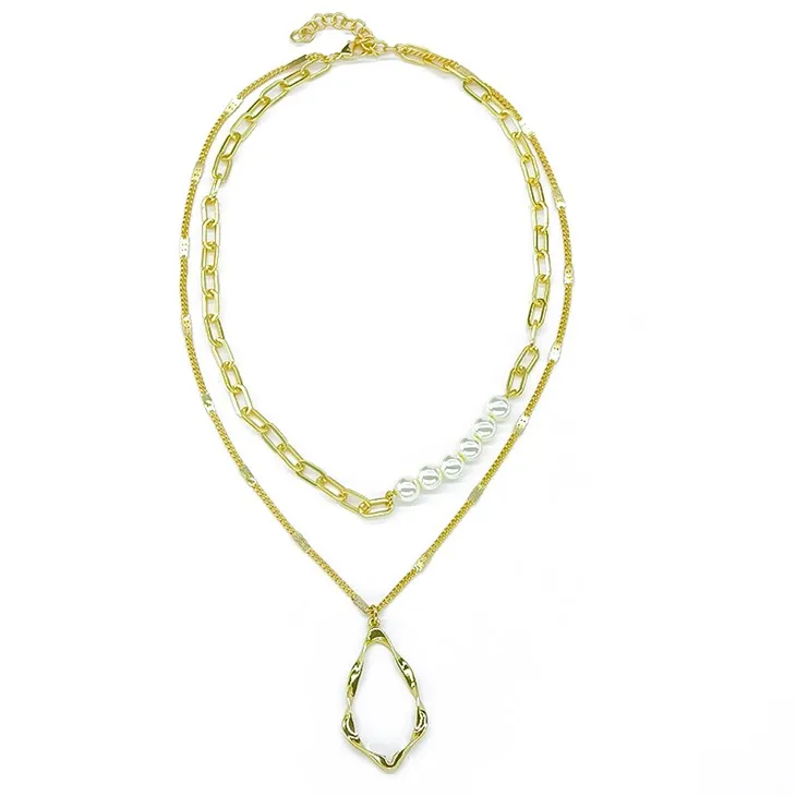 গোল্ড পার্ল নেকলেস সেট