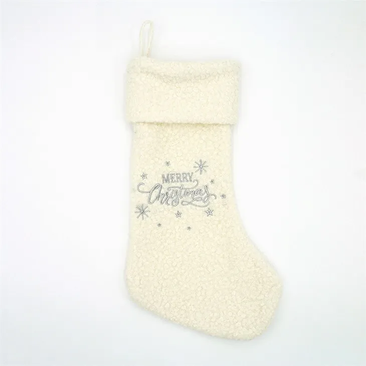 সাদা ক্রিসমাস স্টকিংস